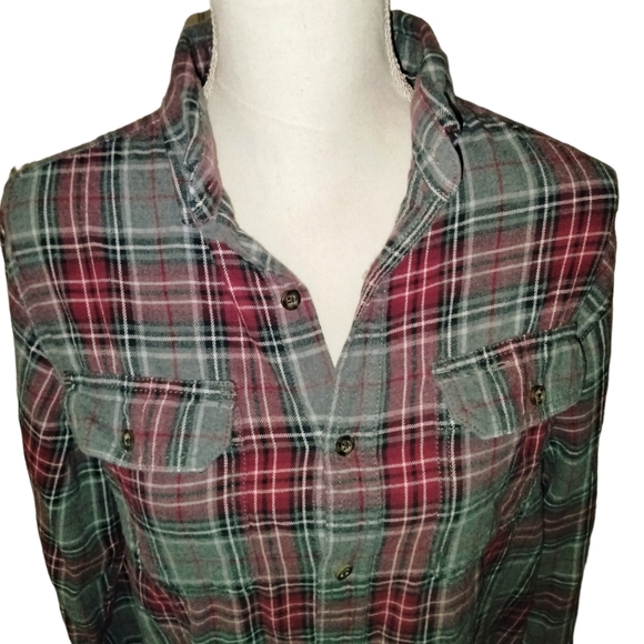 Men's Faded Glory Long-Sleeve Button-Up Flannel (Small 34-36) - Picture 2 of 11